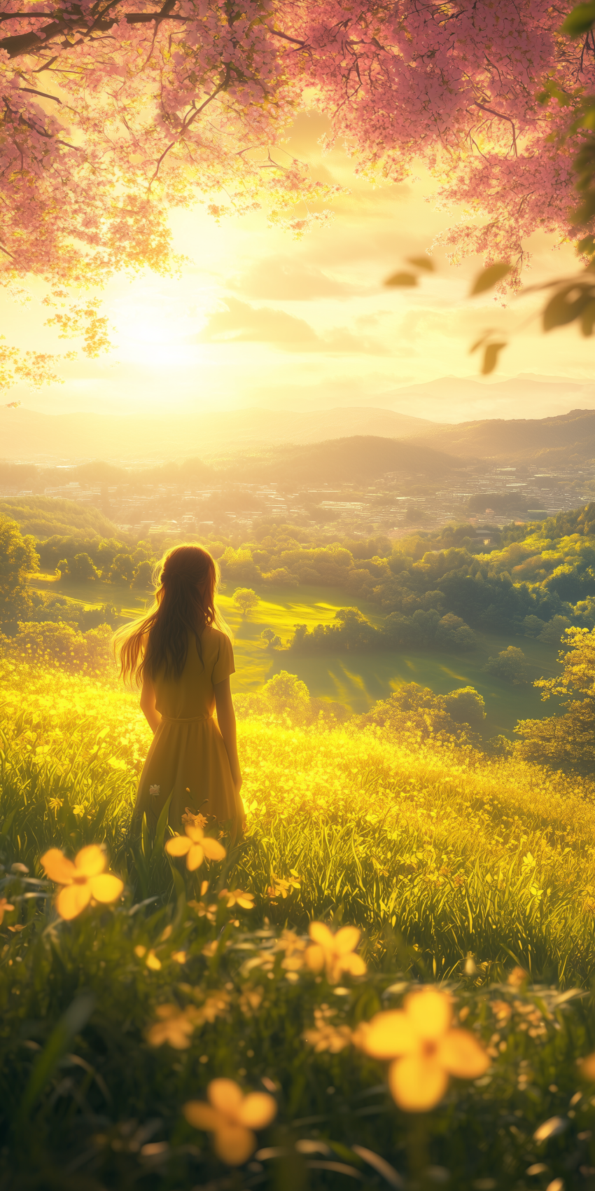 fond d ecran mobile paysage romantique 14