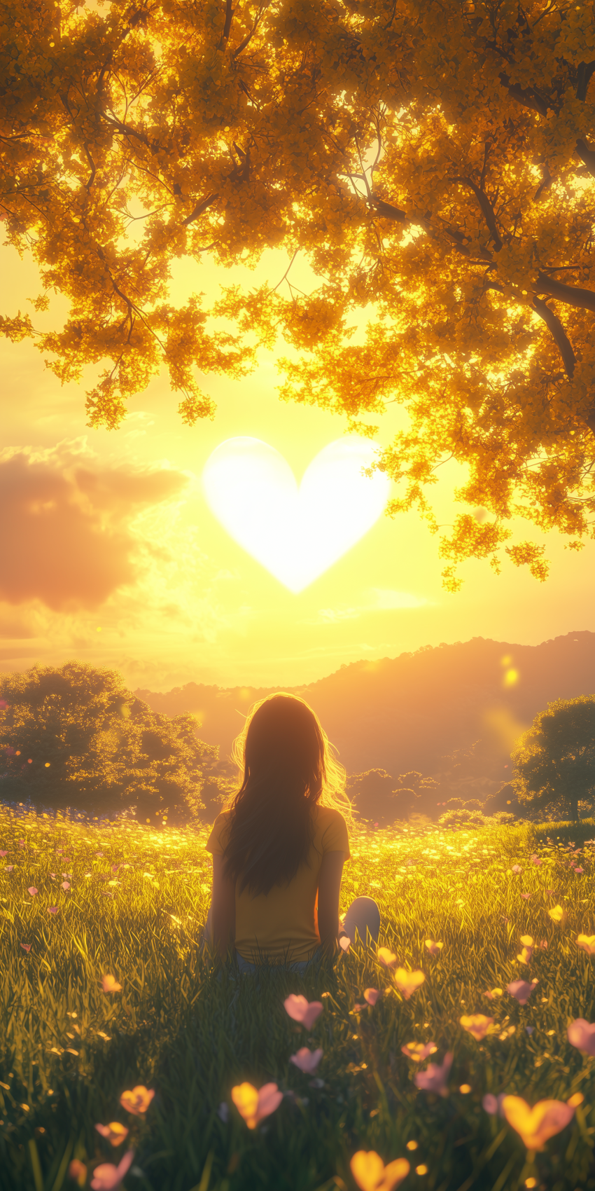 fond d ecran mobile paysage romantique 15