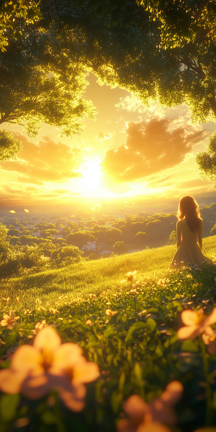 Fond d'écran mobile paysage romantique 16