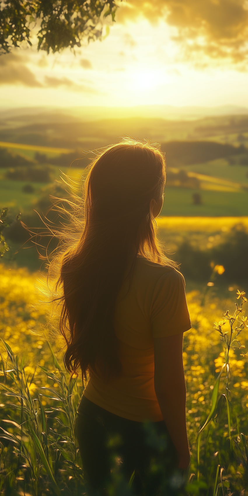 Fond d'écran mobile paysage romantique 17