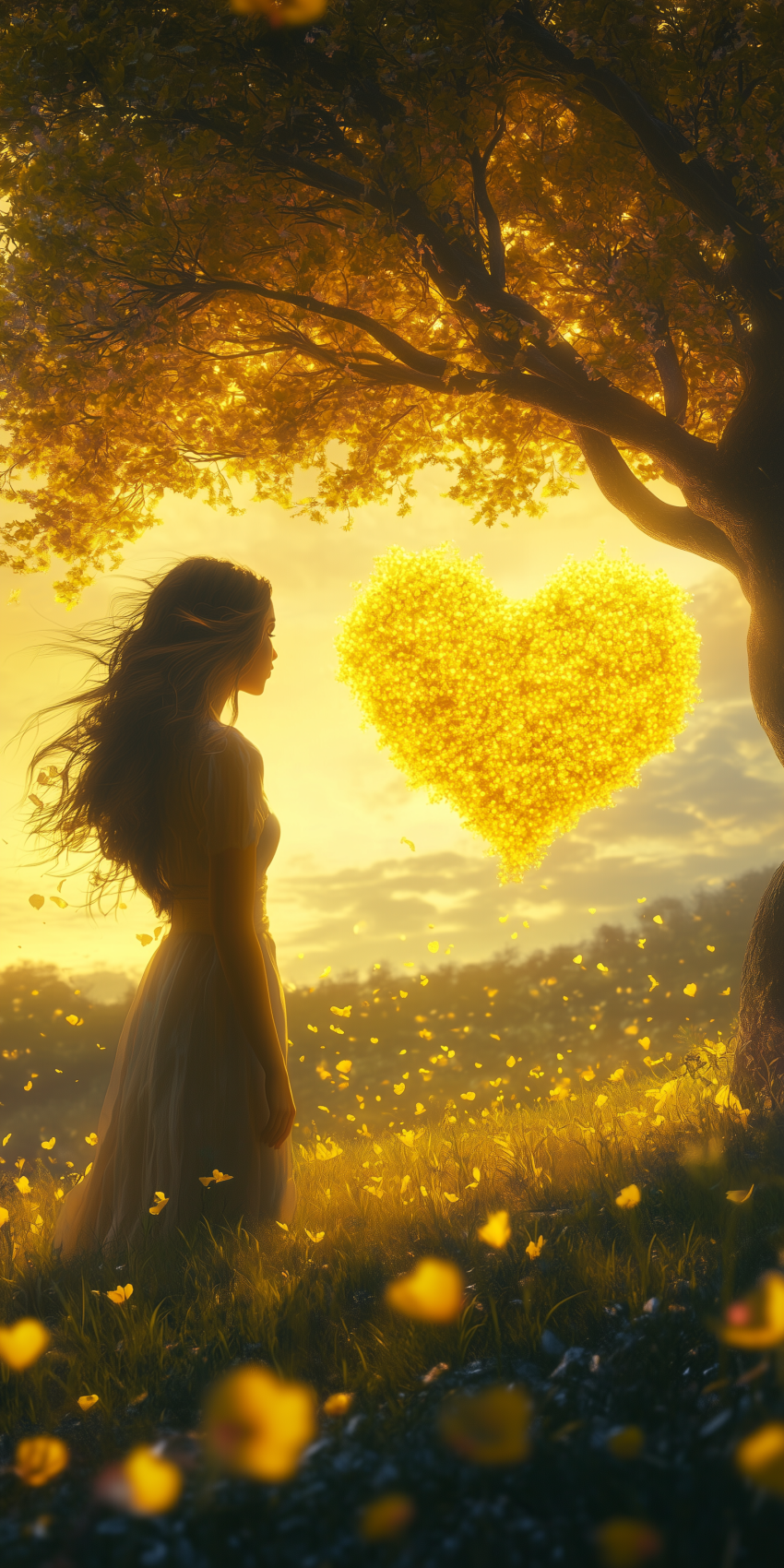 fond d ecran mobile paysage romantique 18