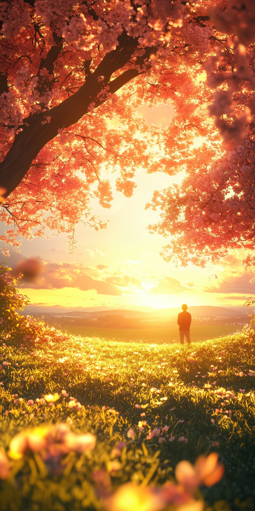 fond d ecran mobile paysage romantique 2