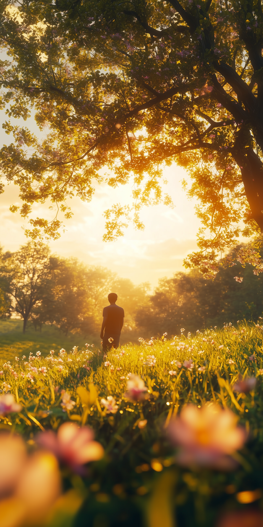 fond d ecran mobile paysage romantique 3