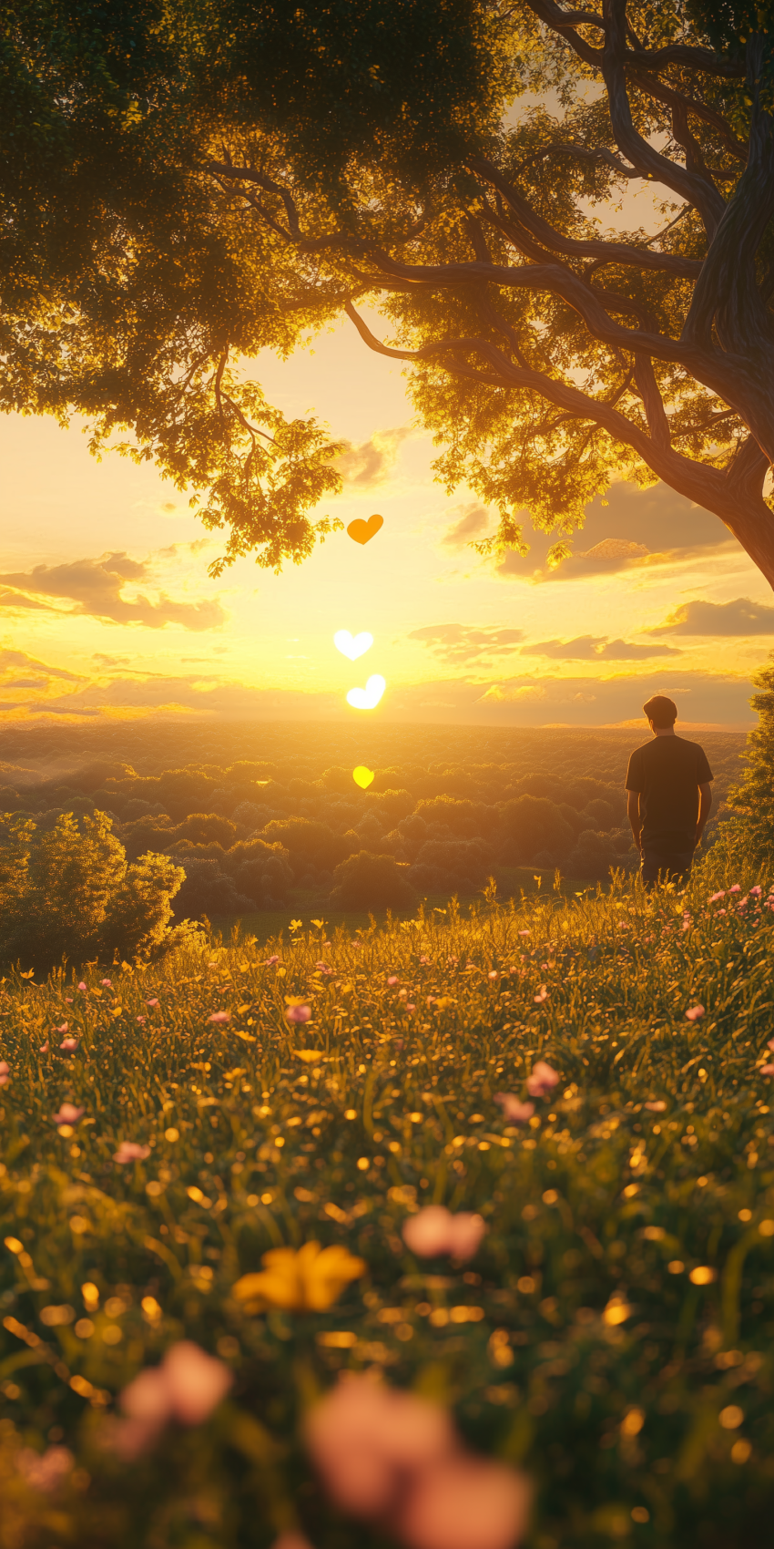 Fond d'écran mobile paysage romantique 8