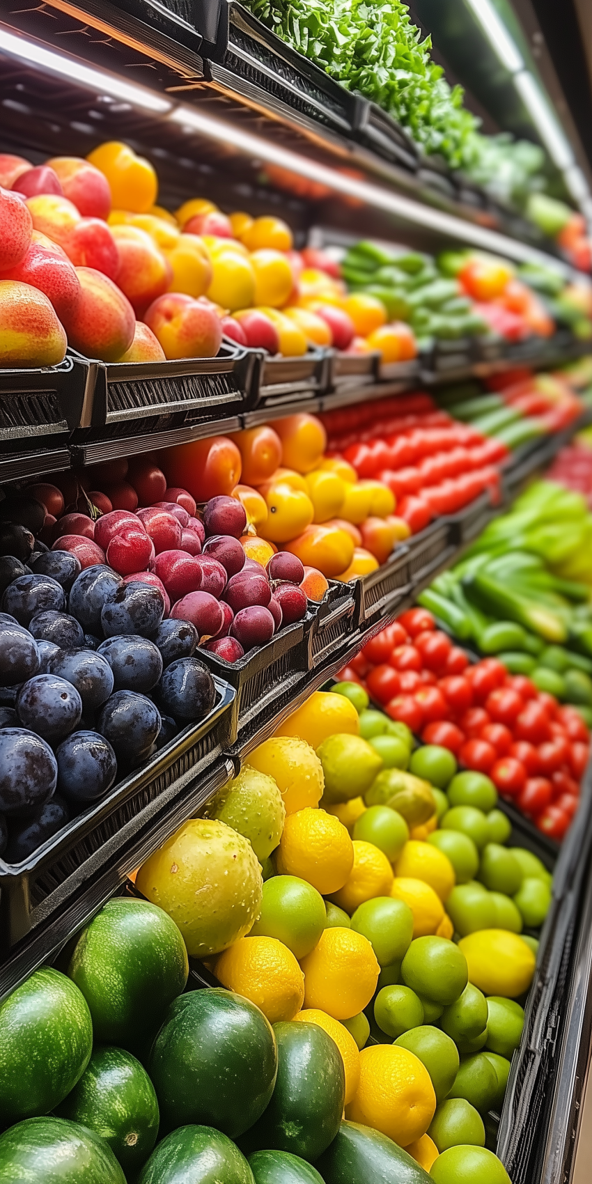 fond d ecran fruits et legumes etalage marchand 2