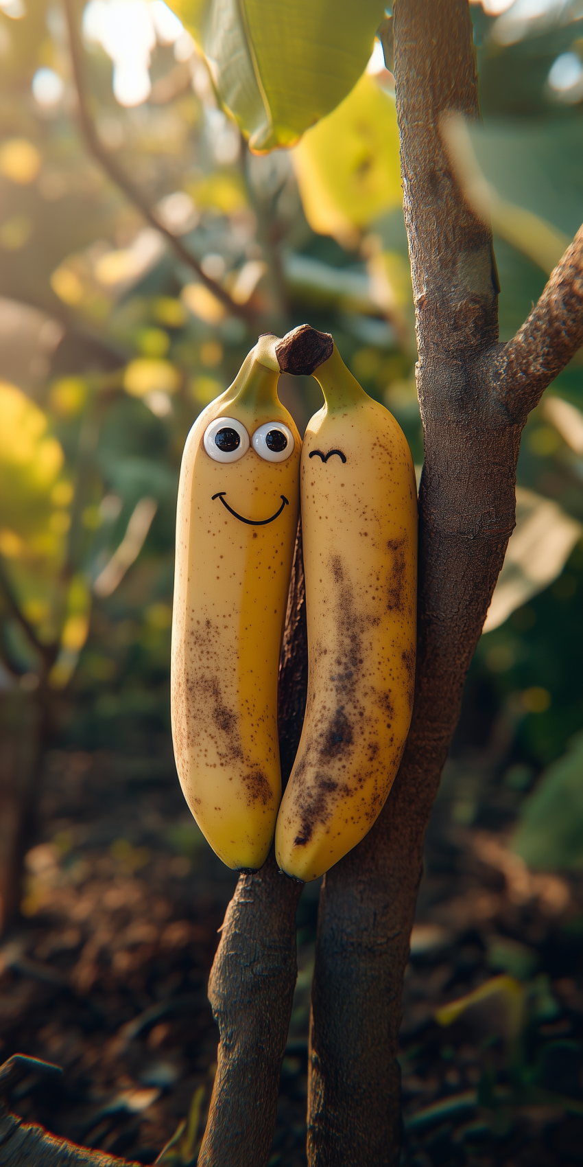 fond d ecran mobile bananes sourire nature 1