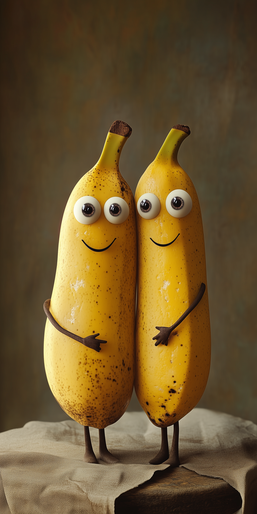 fond d ecran mobile bananes sourire soeurs 1