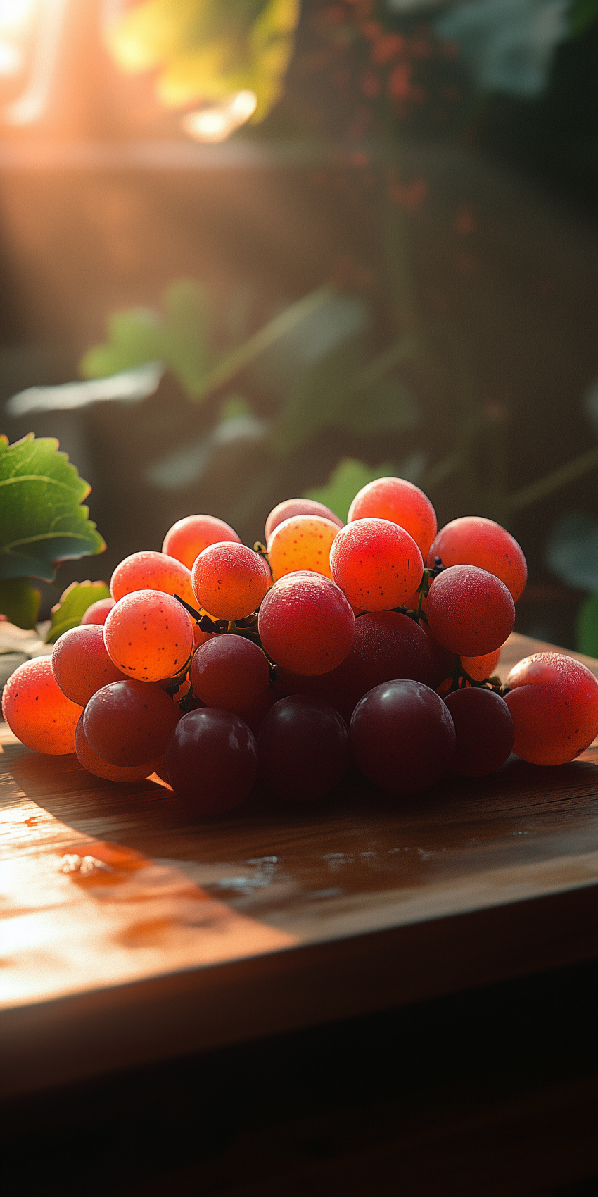 fond d ecran raisin en gros plan sur un etable 1