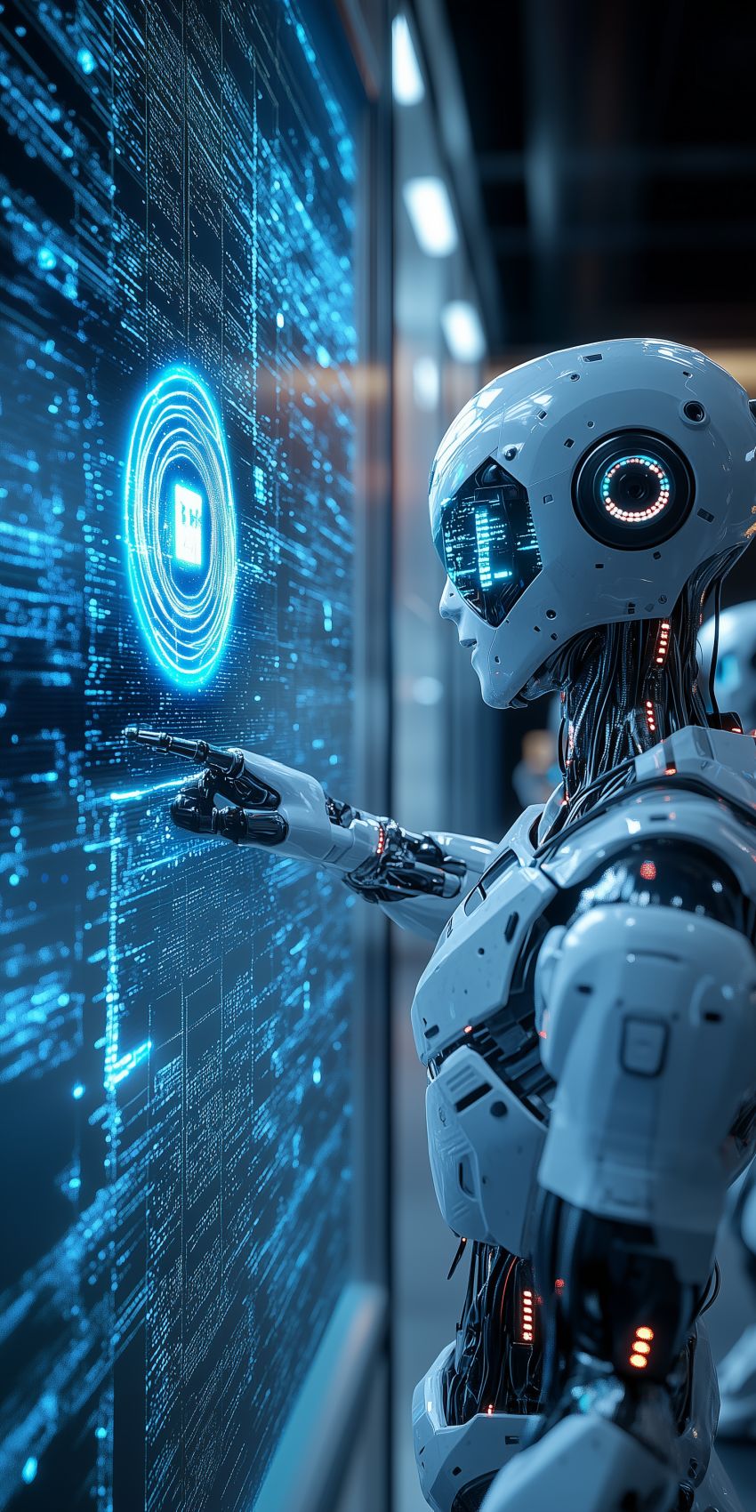 Fond d'écran mobile robot ia wallpaper smartphone 3