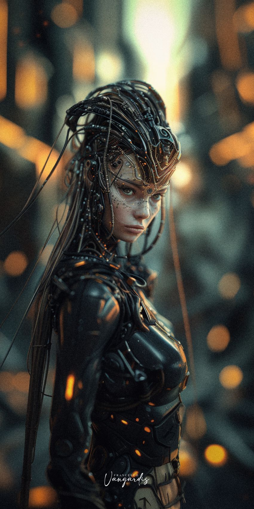 Alien femme fond d'écran mobile futuriste wallpaper smartphone 11