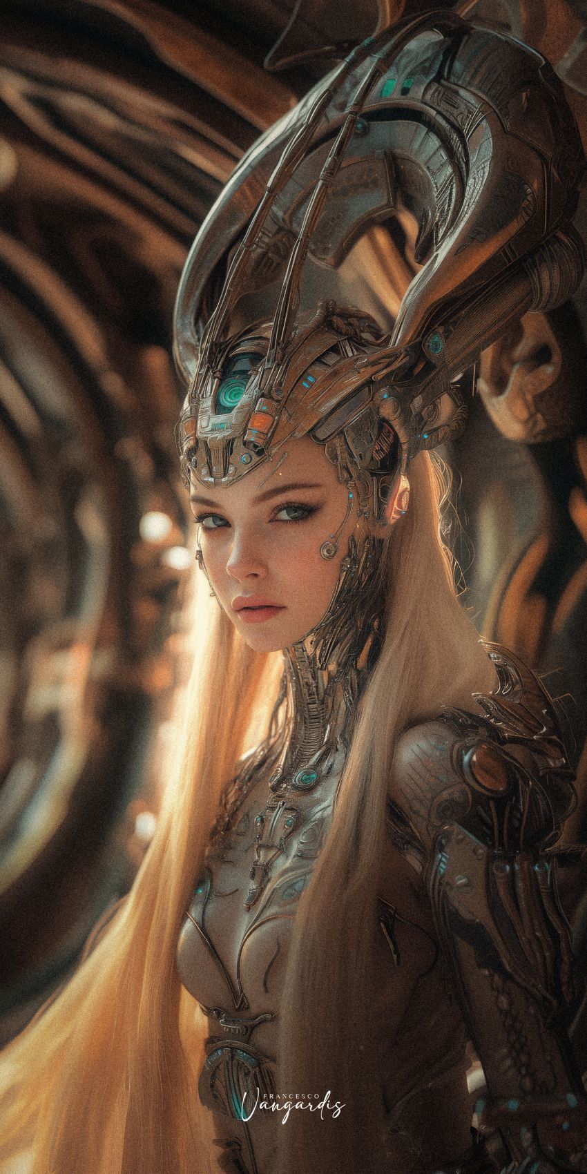 Alien femme fond d'écran mobile futuriste wallpaper smartphone 12