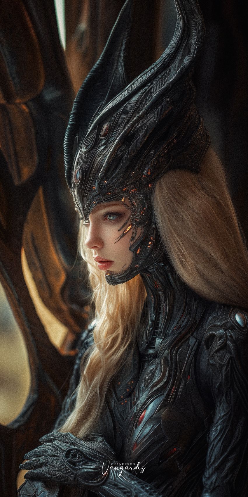 Alien femme fond d'écran mobile futuriste wallpaper smartphone 13