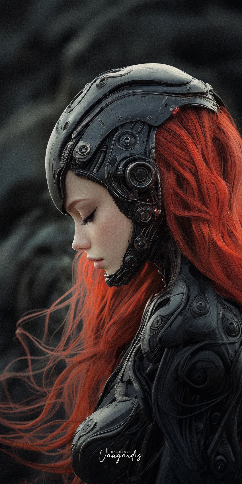 Alien femme fond d'écran mobile futuriste wallpaper smartphone 16