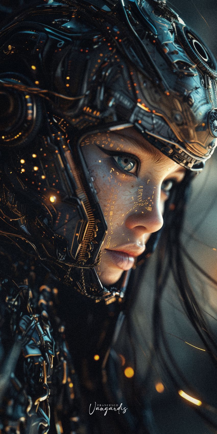 Alien femme fond d'écran mobile futuriste wallpaper smartphone 19