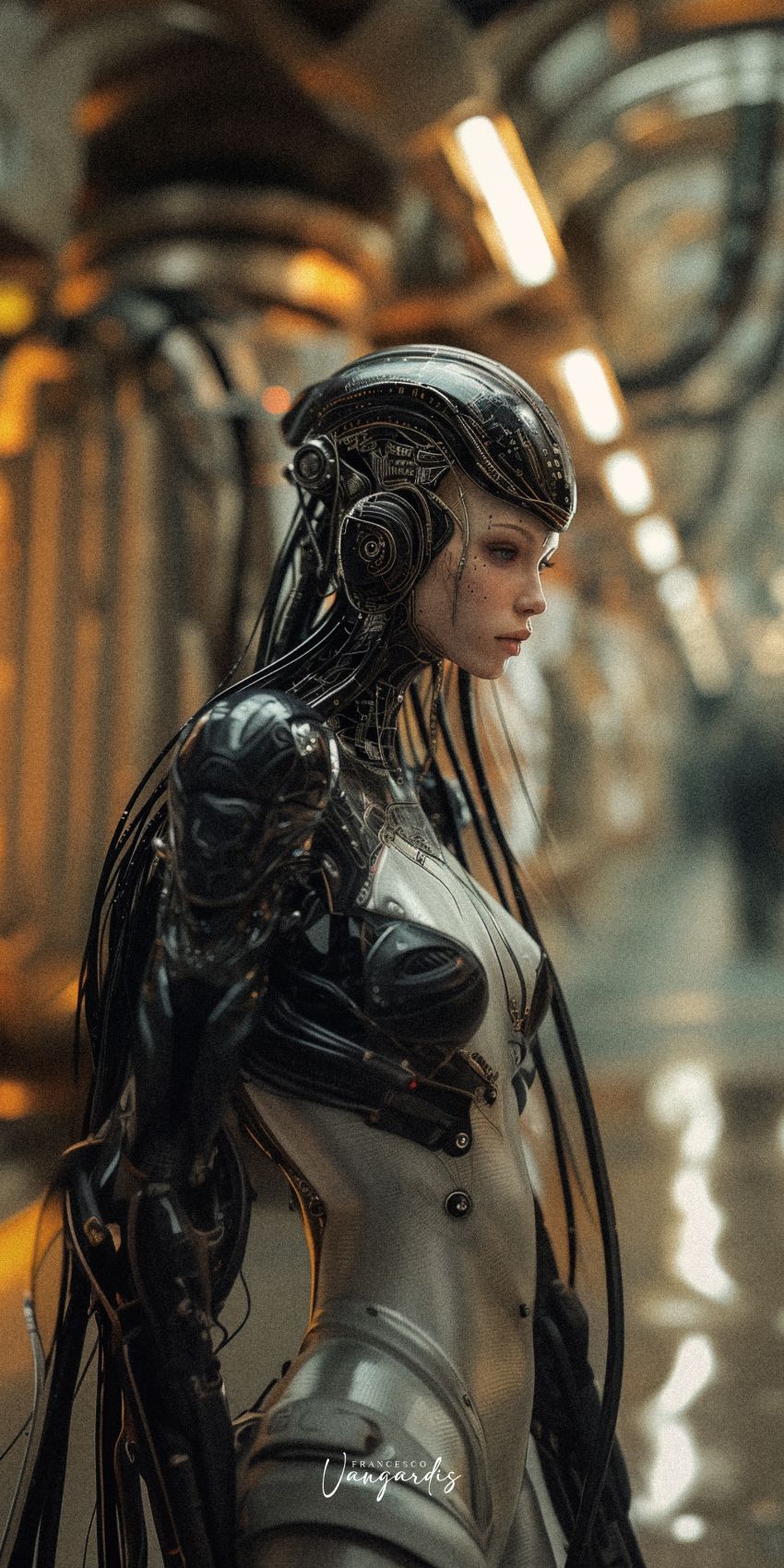 Alien femme fond d'écran mobile futuriste wallpaper smartphone 20