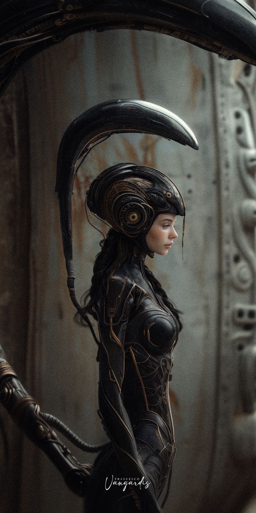 Alien femme fond d'écran mobile futuriste wallpaper smartphone 23