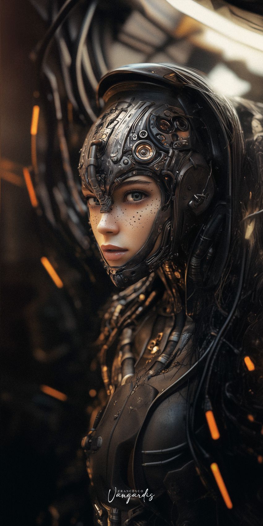 Alien femme fond d'écran mobile futuriste wallpaper smartphone 3