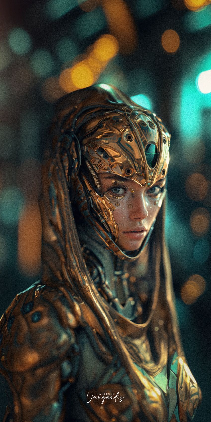 Alien femme fond d'écran mobile futuriste wallpaper smartphone 9