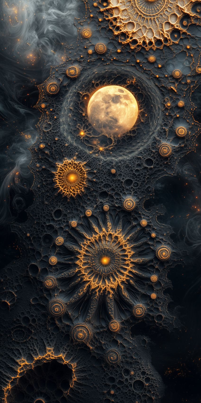 Fond d'écran fractales visions mystiques pour mobile 002