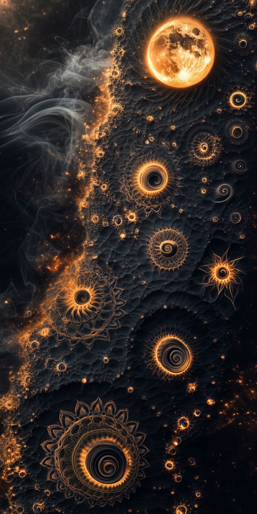 Fond d'écran fractales visions mystiques pour mobile 021
