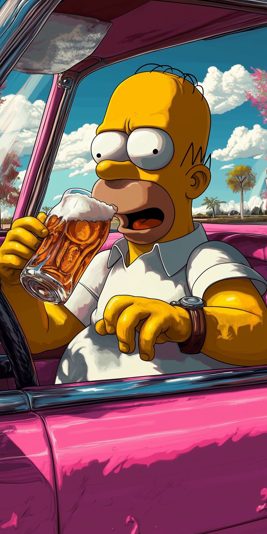 dessin anime fond d ecran mobile simpson wallpaper smartphone 4