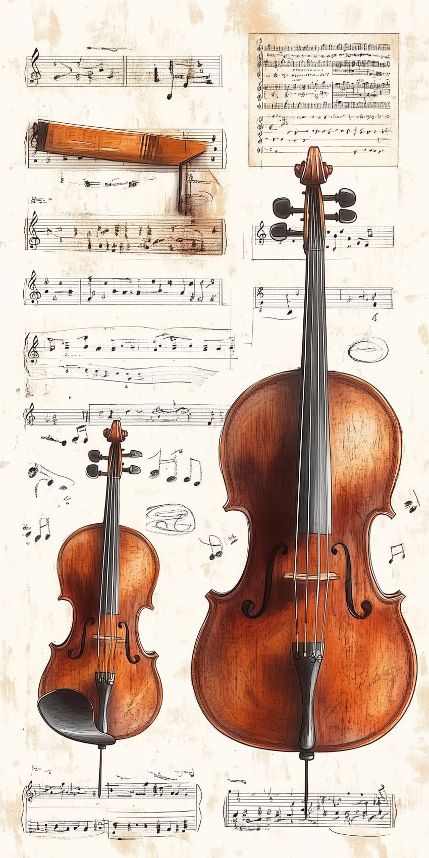 Fond d'écran smartphone instruments de musique wallpaper mobile 6