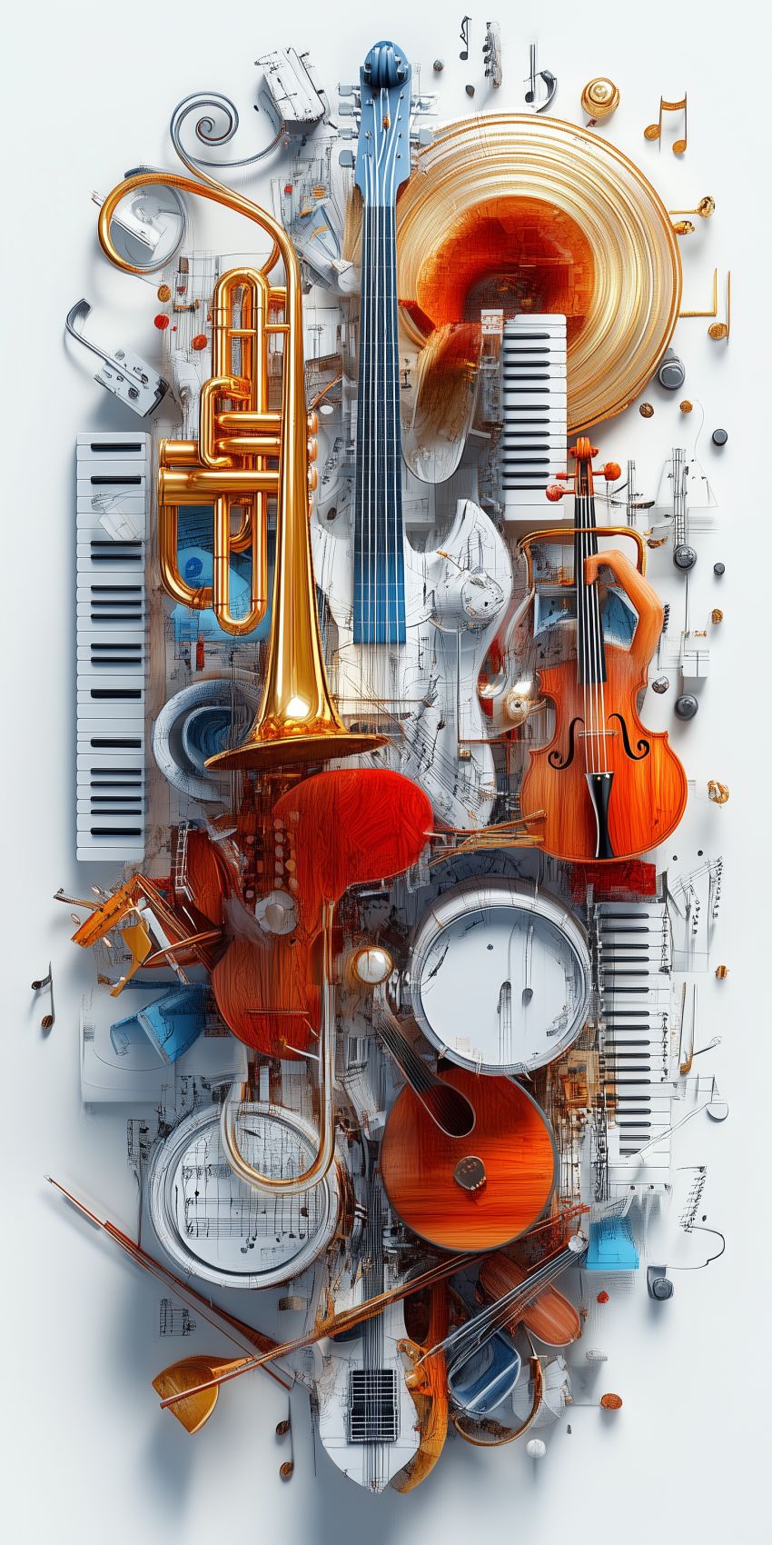 Fond d'écran smartphone instruments de musique wallpaper mobile 9