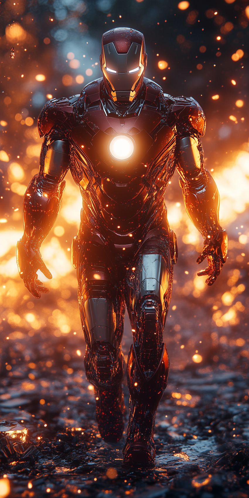 Fond d'écran mobile smartphone iron-man 02