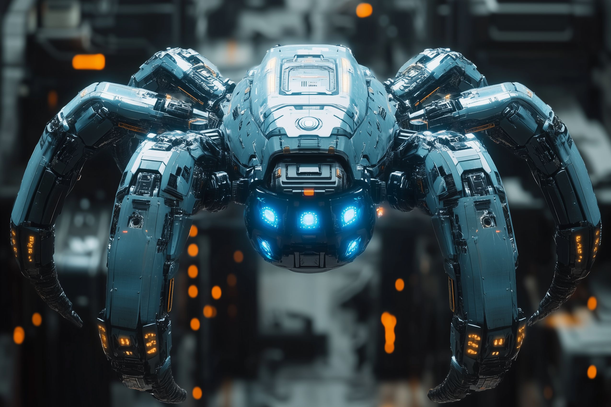 Fond-ecran wallpaper sf fantasy araignee-mecanique suspendue