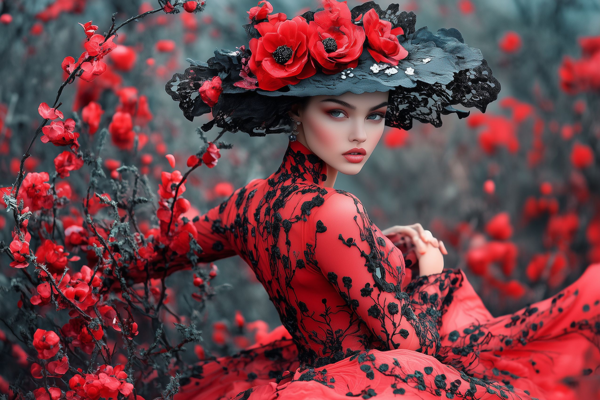 Fond d'écran photographie de mode femme 004