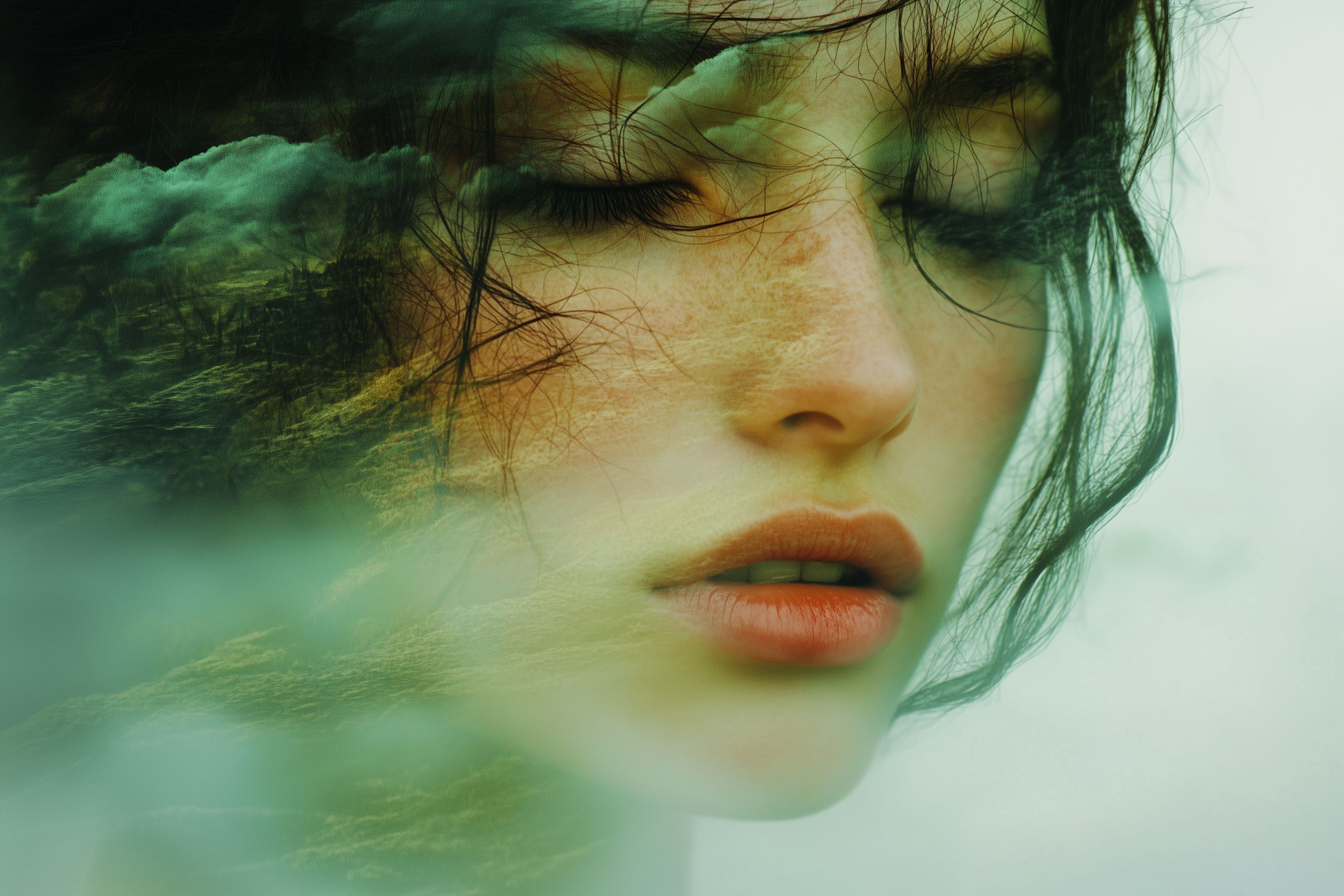 Fond d'écran photo art double exposition 002