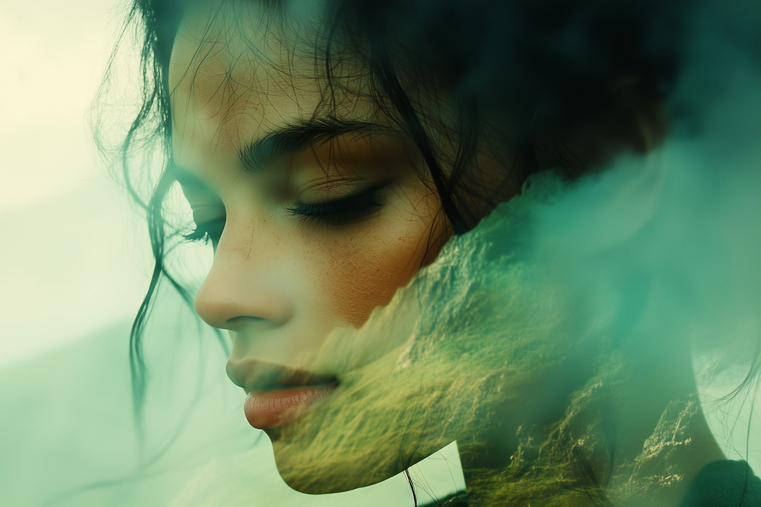 Fond d'écran photo art double exposition 003