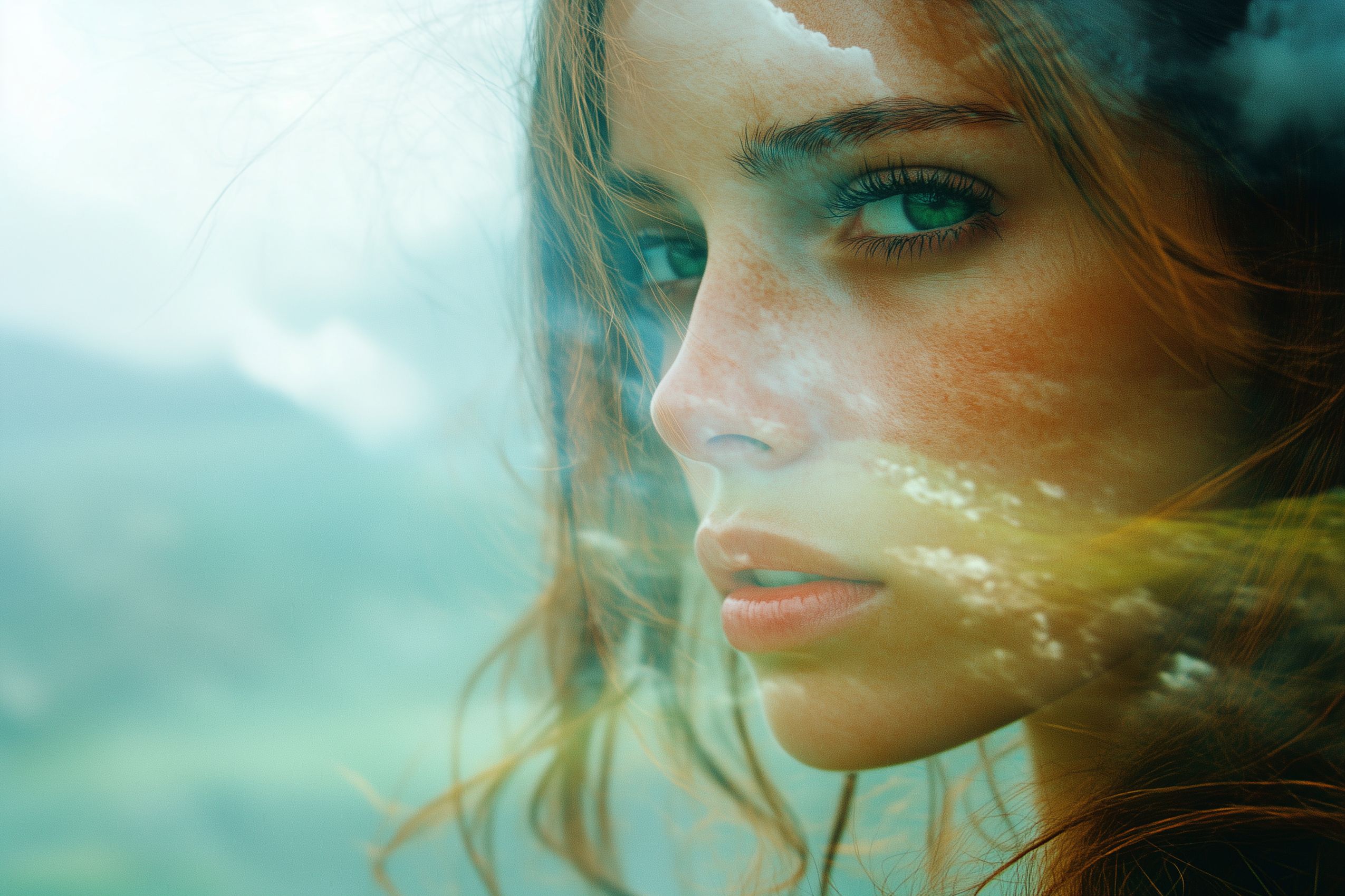 Fond d'écran photo art double exposition 004