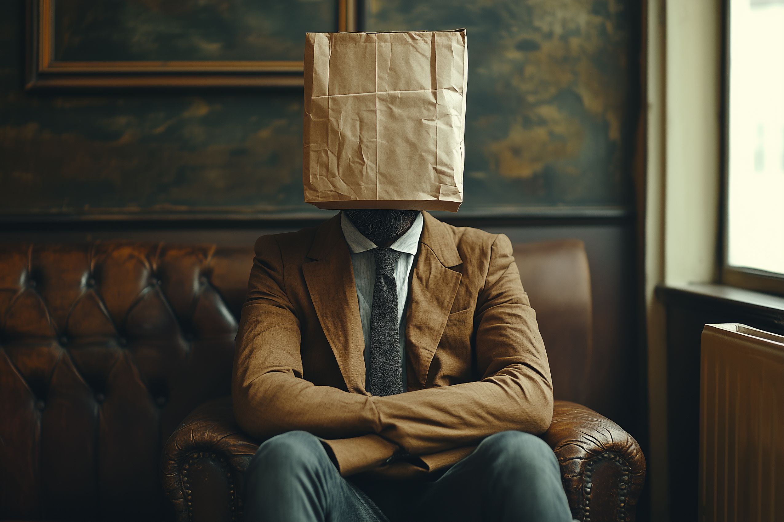 Fond d'écran artiste paperbag head 2