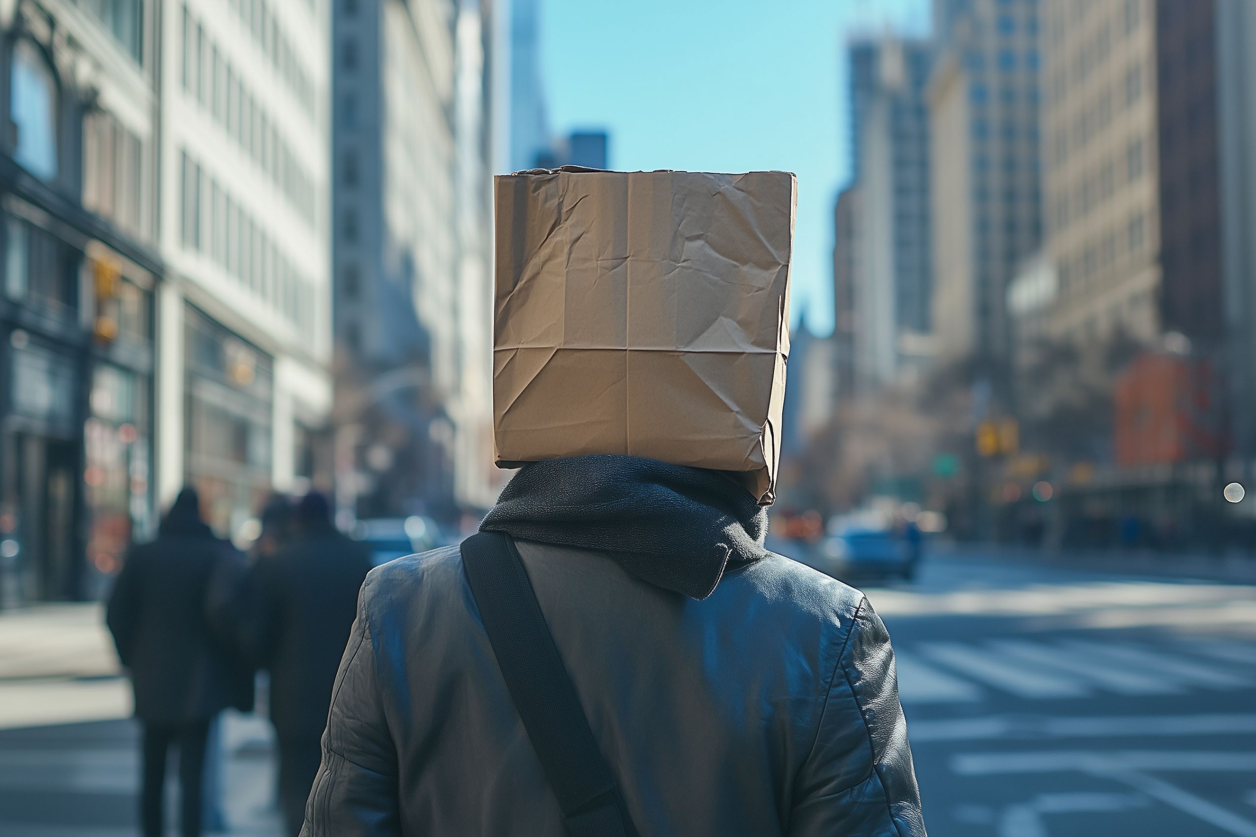 Fond d'écran artiste paperbag head 21