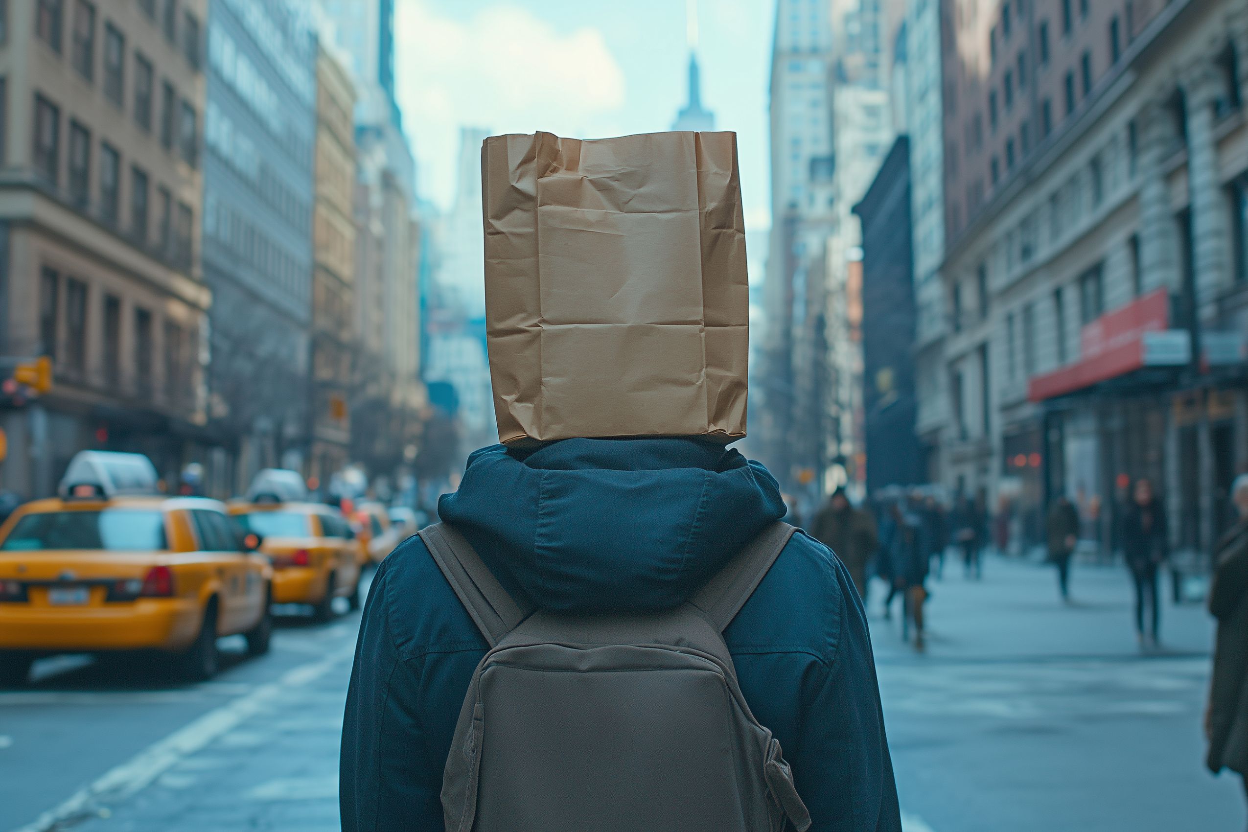 Fond d'écran artiste paperbag head 22