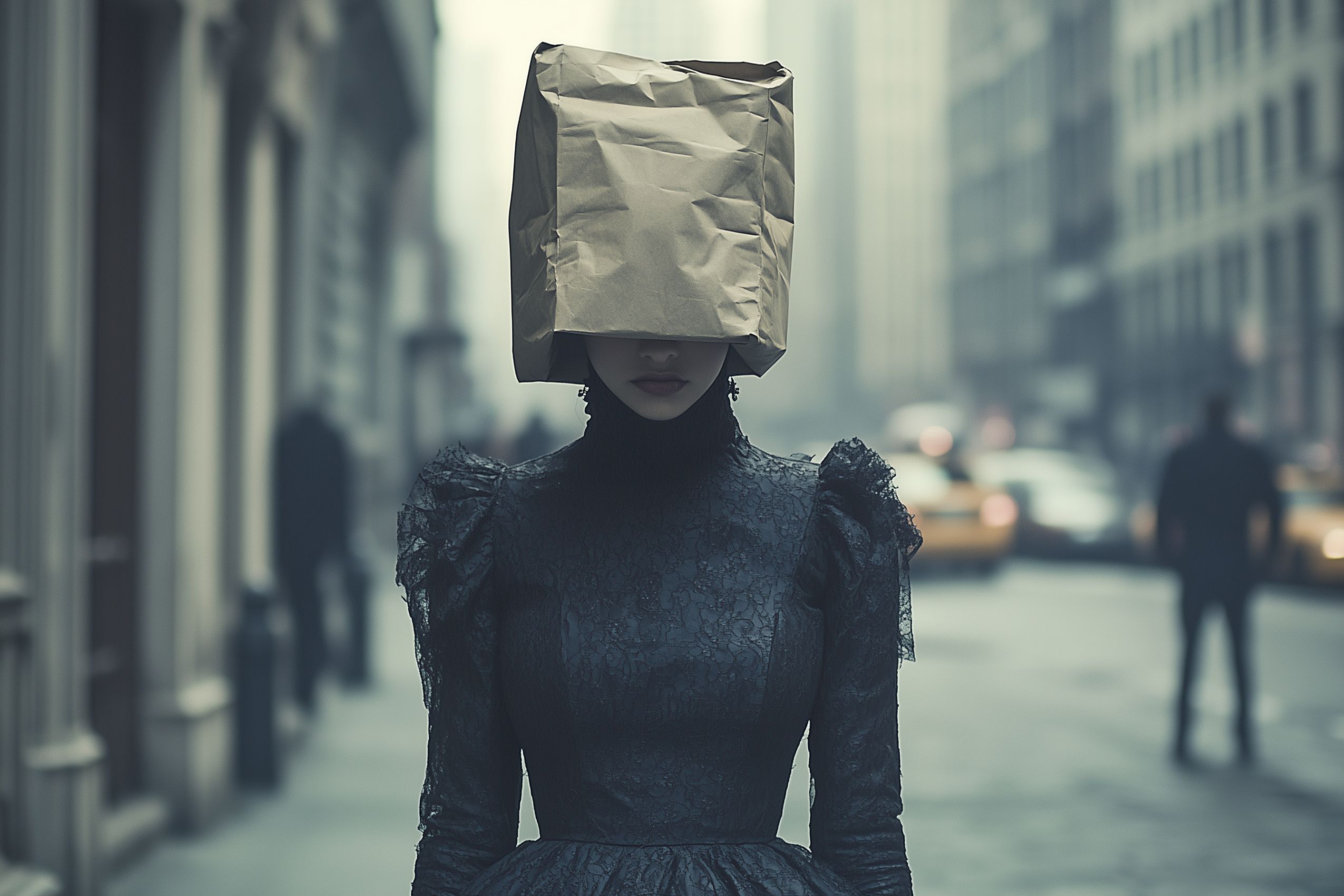 Fond d'écran artiste paperbag head 25