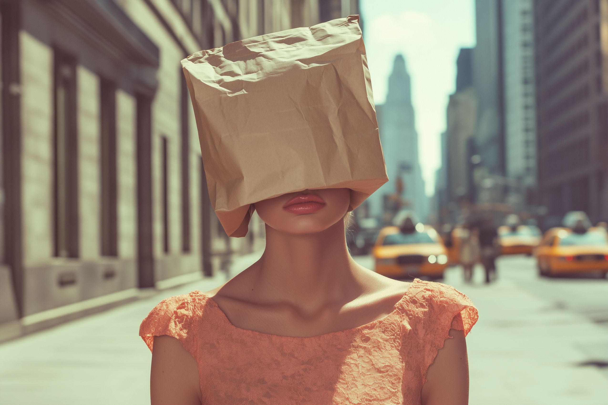 Fond d'écran artiste paperbag head 26