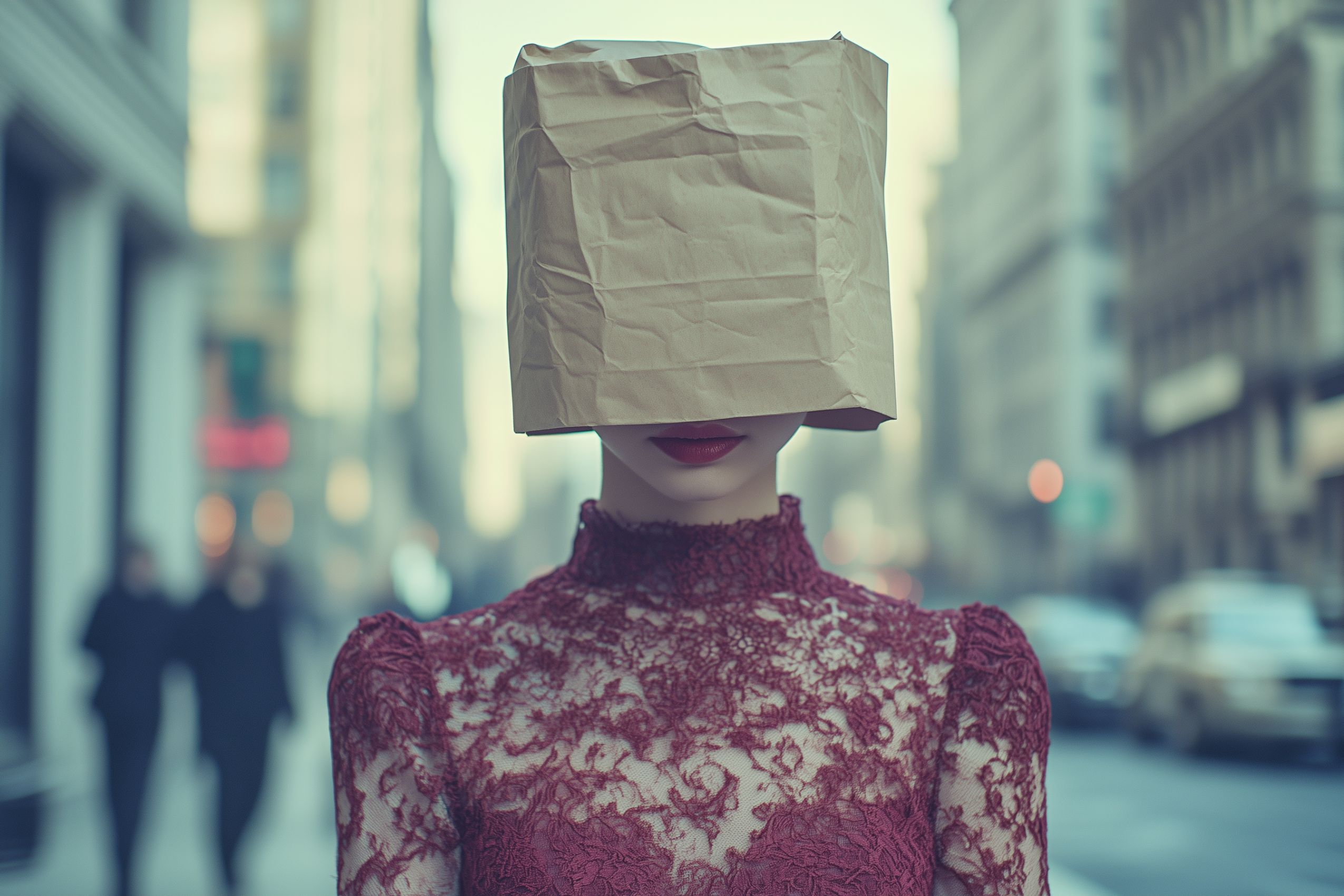 Fond d'écran artiste paperbag head 27