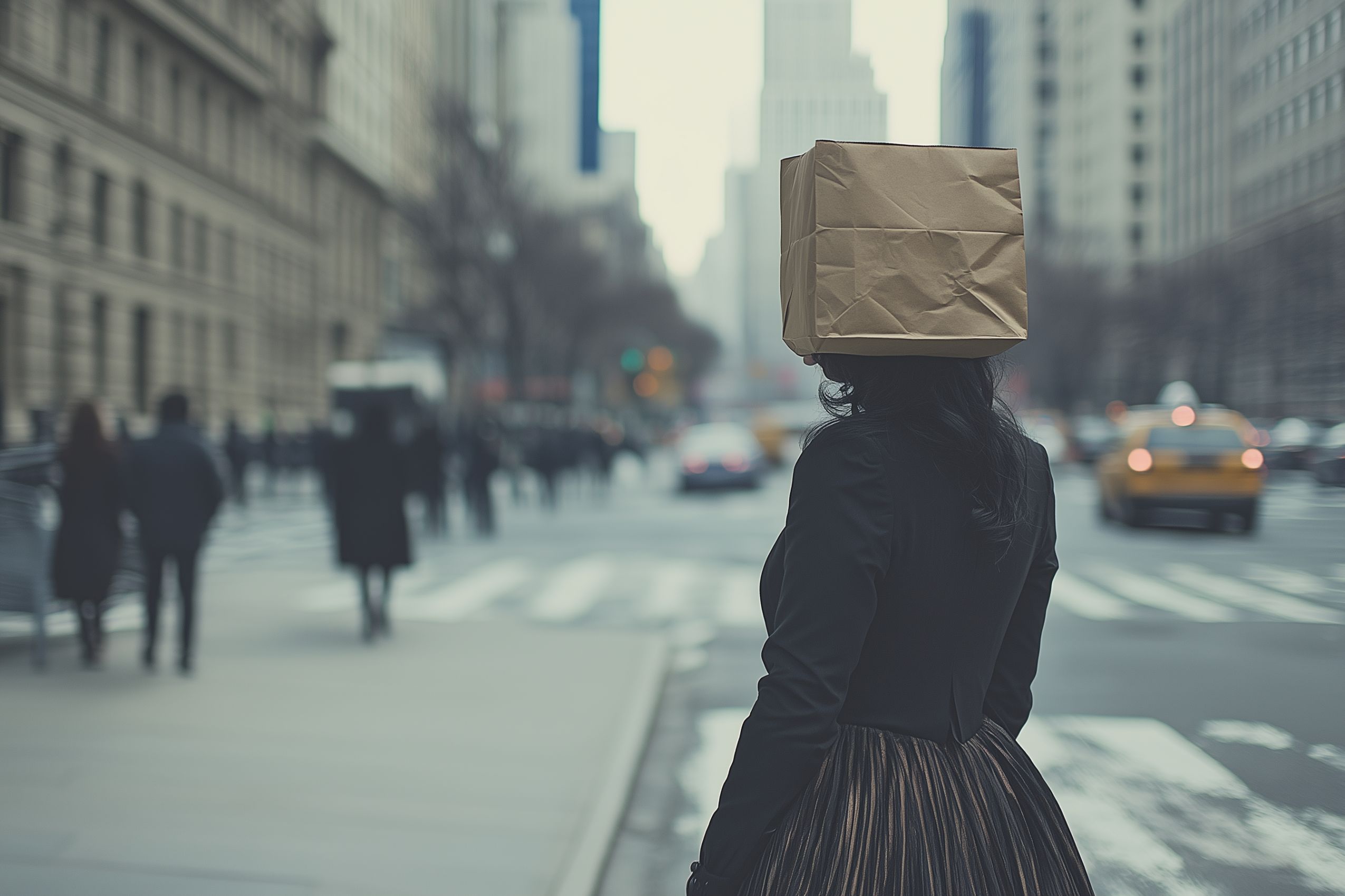 Fond d'écran artiste paperbag head 29