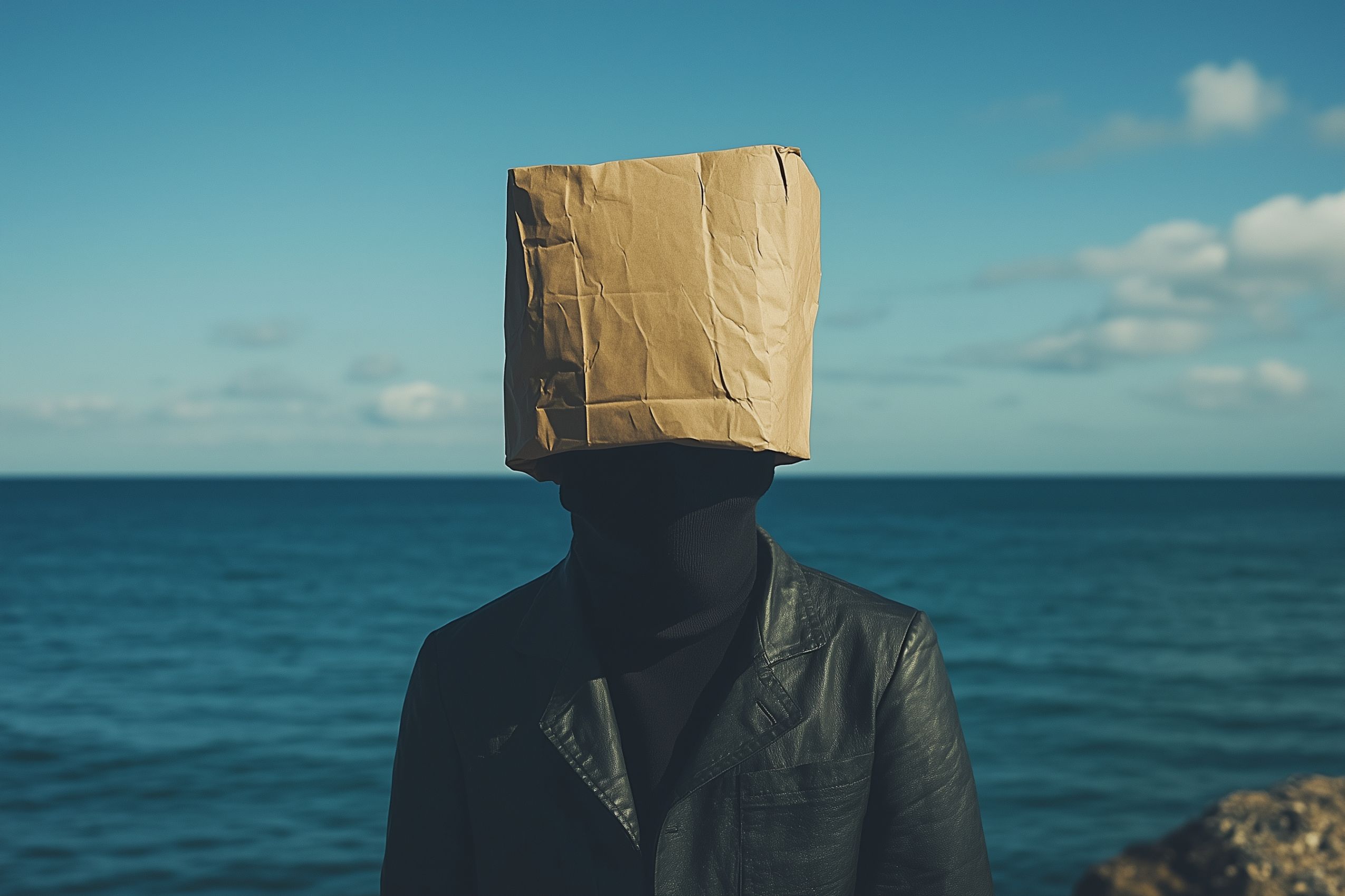 Fond d'écran artiste paperbag head 8