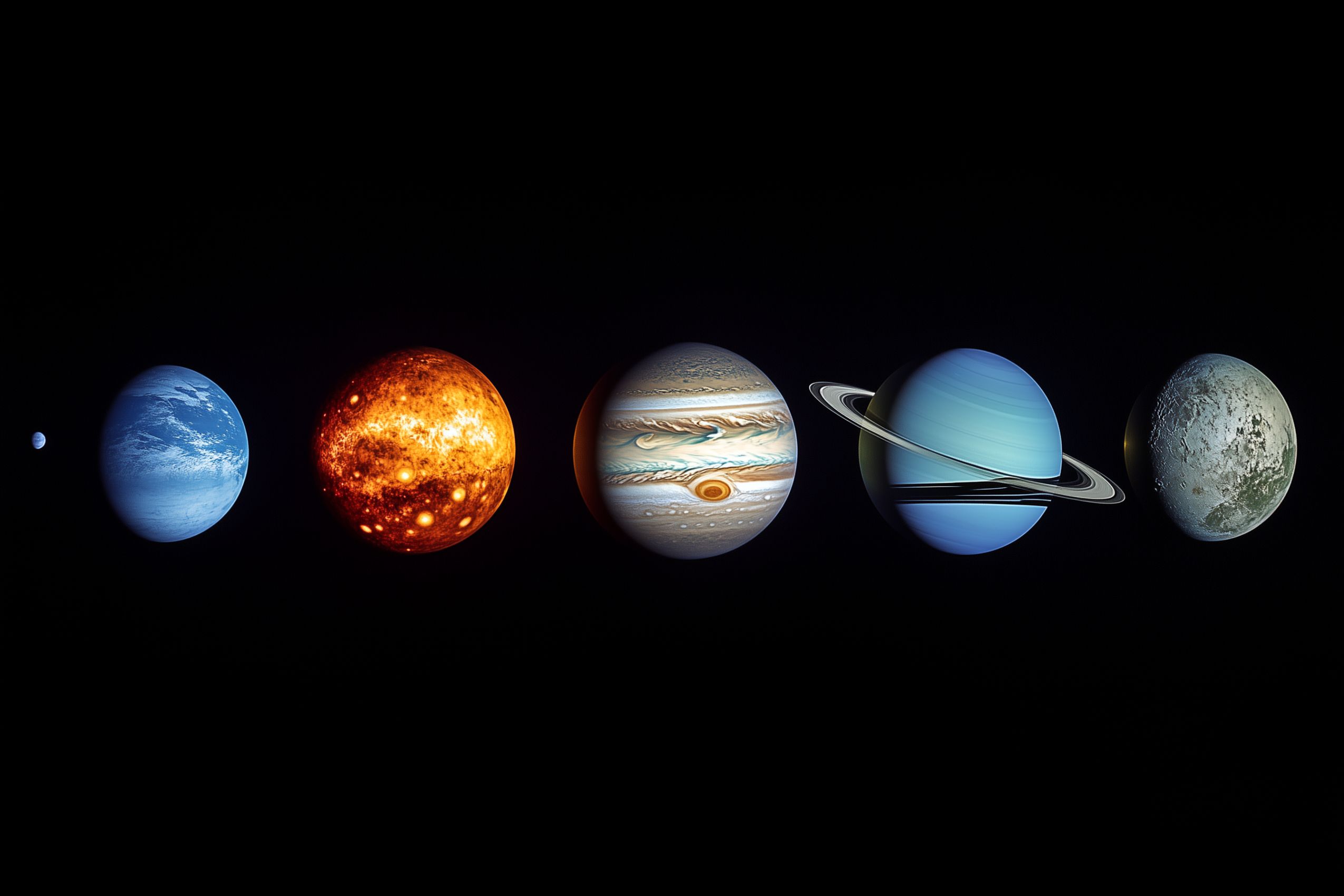 fond d ecran planete et lune wallpaper desktop 007