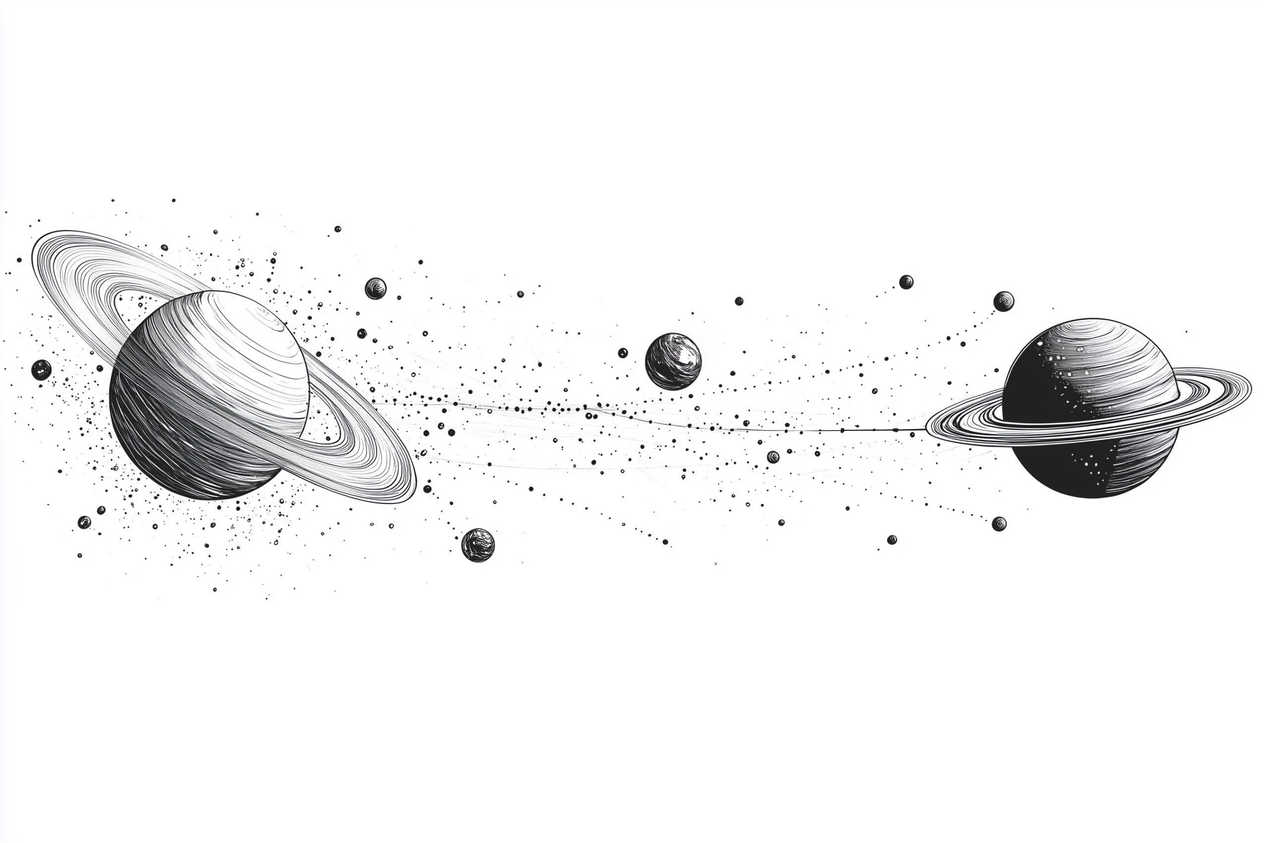 Fond d'écran planete et lune wallpaper desktop 012