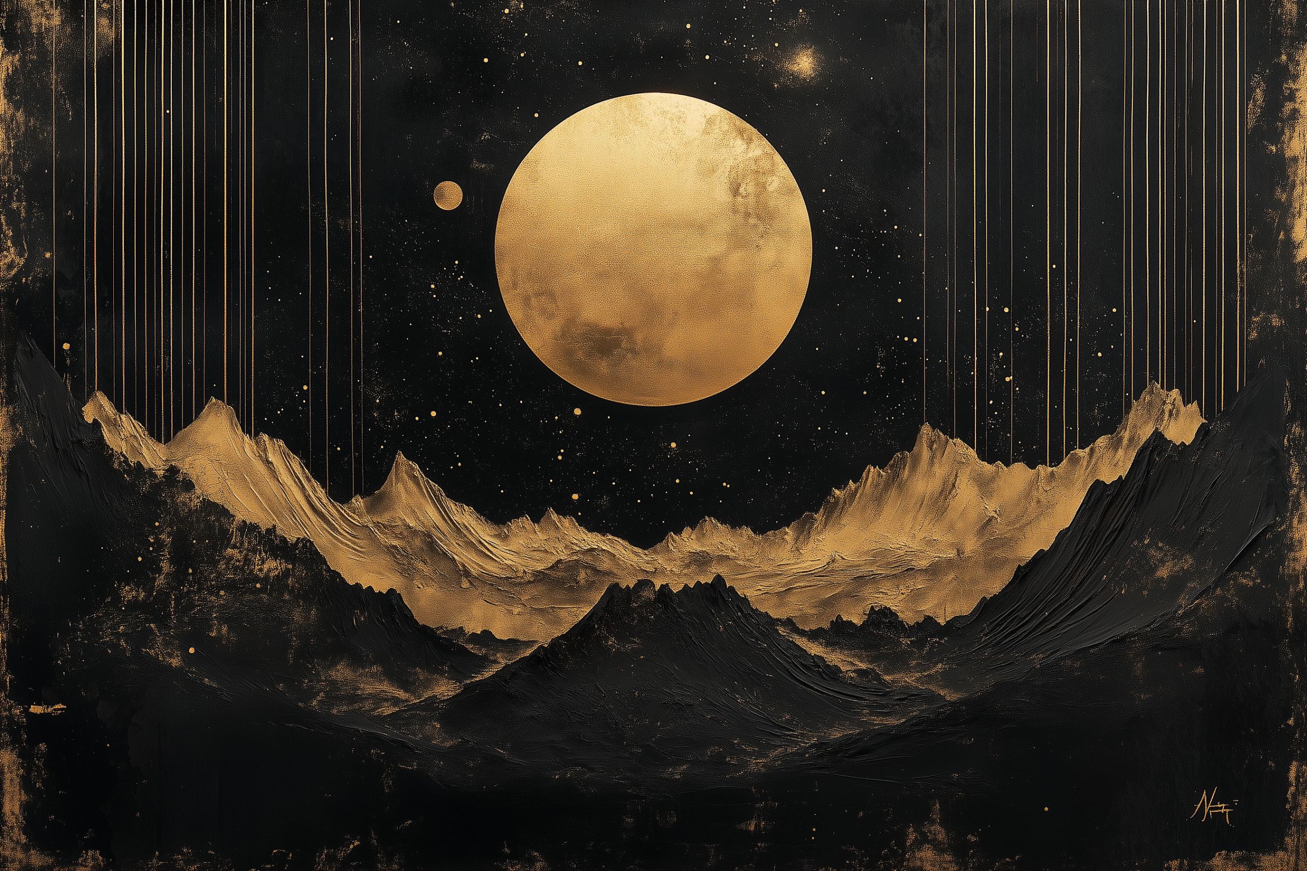 Fond d'écran planete et lune wallpaper desktop 017