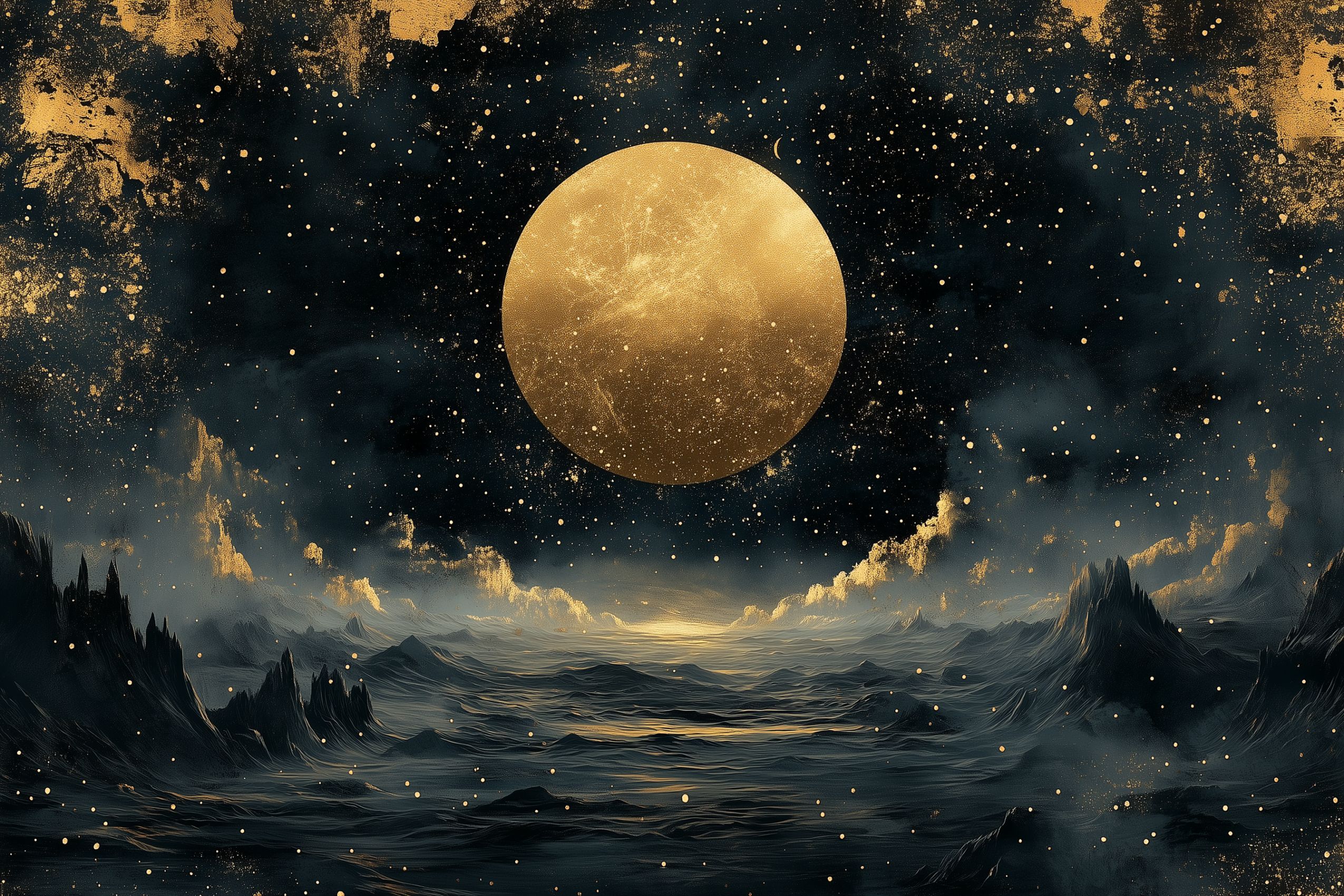 Fond d'écran planete et lune wallpaper desktop 018