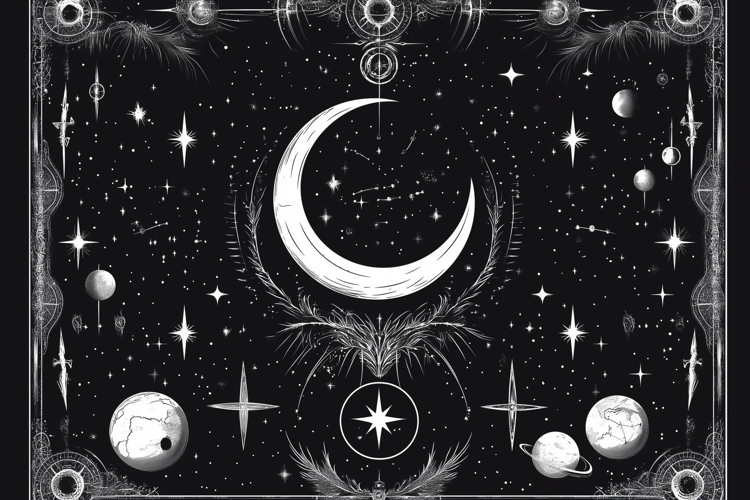 Fond d'écran planete et lune wallpaper desktop 021