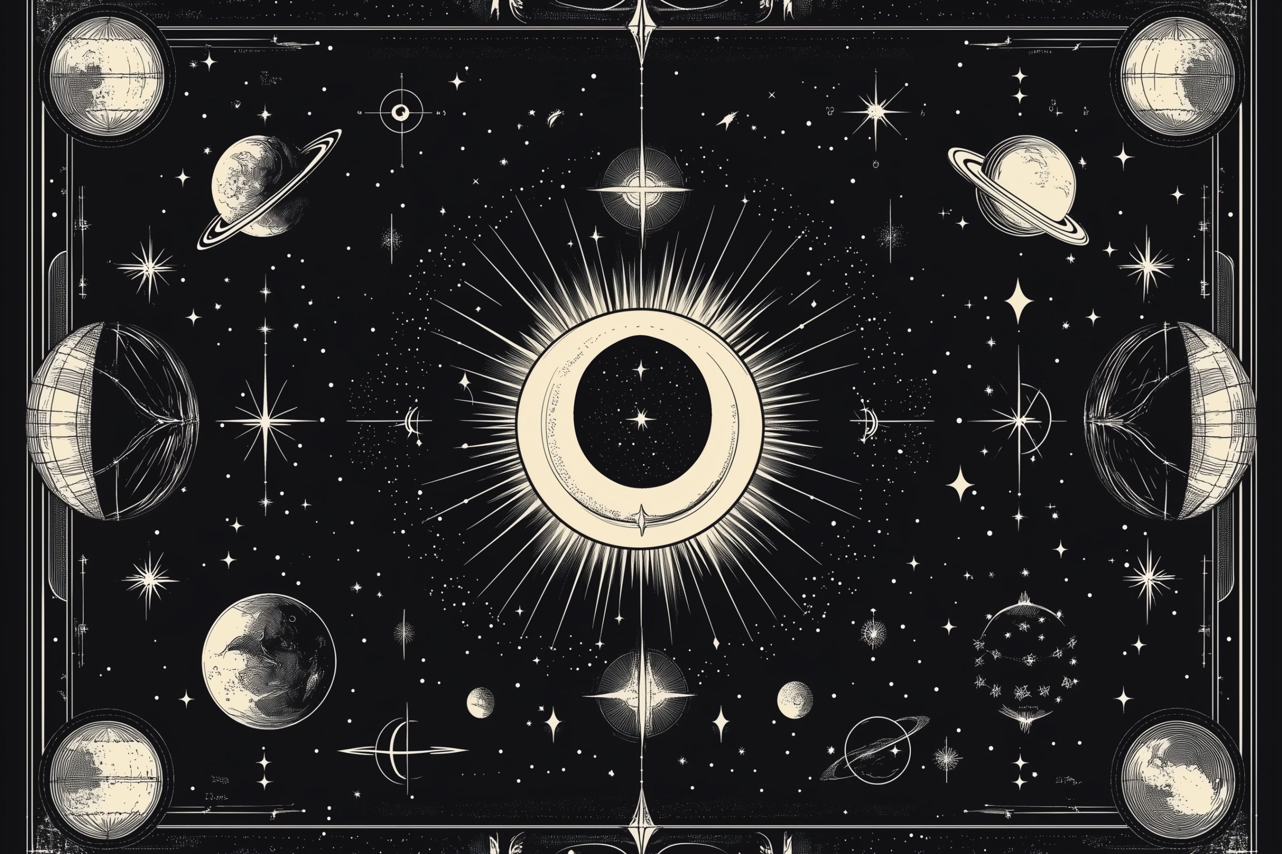 fond d ecran planete et lune wallpaper desktop 022