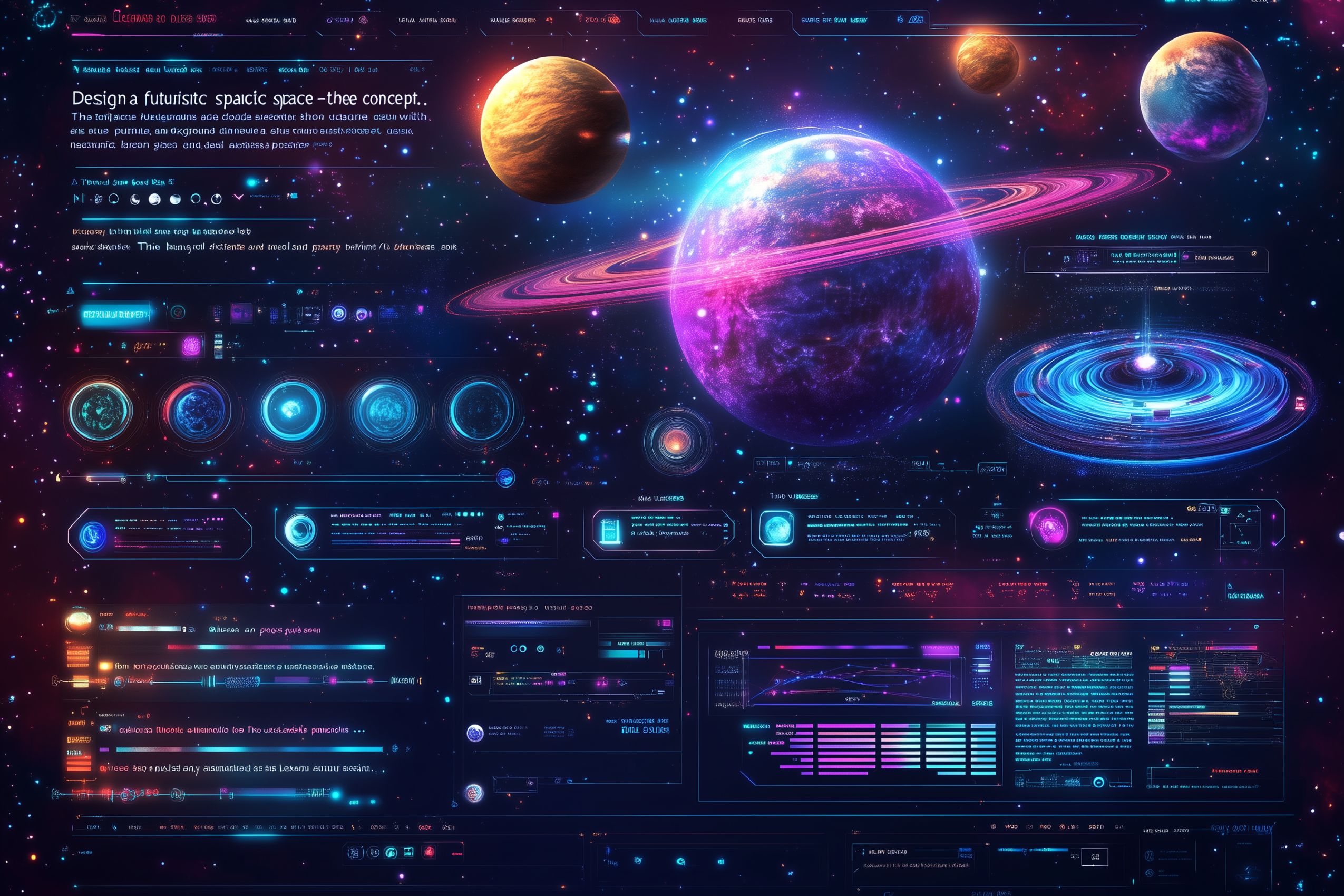 Fond d'écran planete et lune wallpaper desktop 027