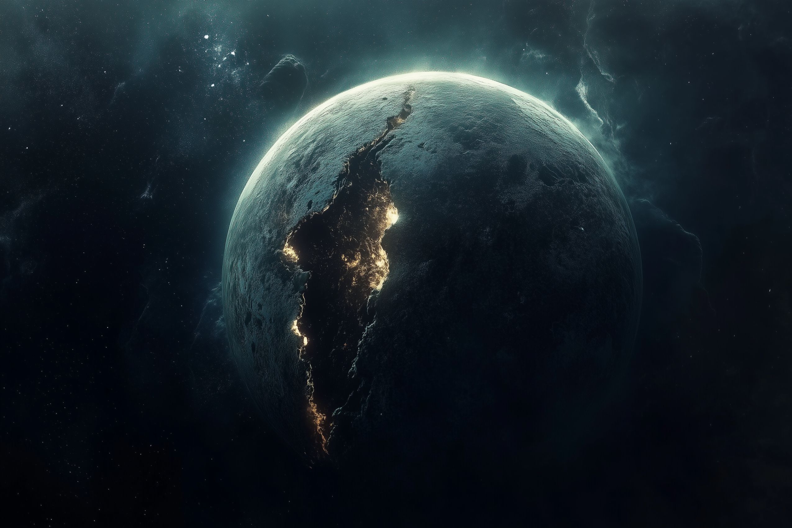 Fond d'écran planete et lune wallpaper desktop 051