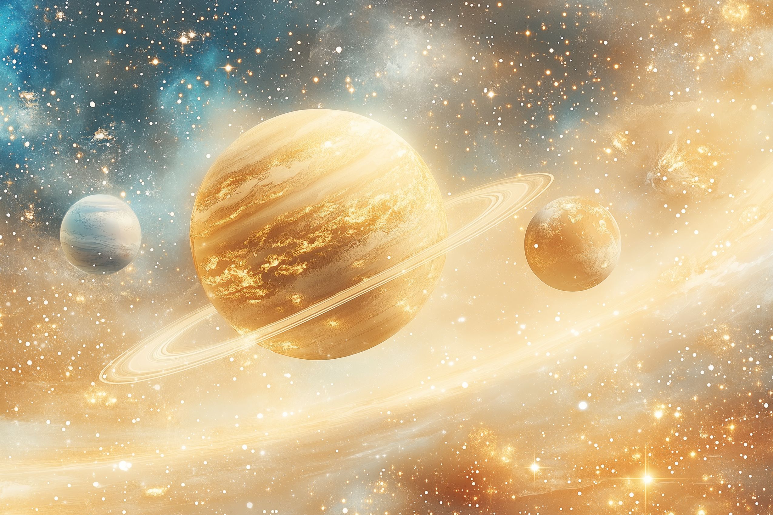 Fond d'écran planete et lune wallpaper desktop 054